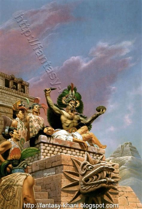 aztec sacrifice - artona | Arte azteca, Guerriero azteco, Arte messicana