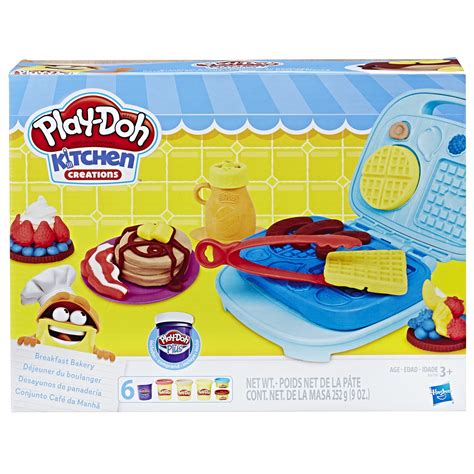 Play-Doh Kitchen Creations Breakfast Bakery Food Set with 6 Cans of Play-Doh - Walmart.com ...