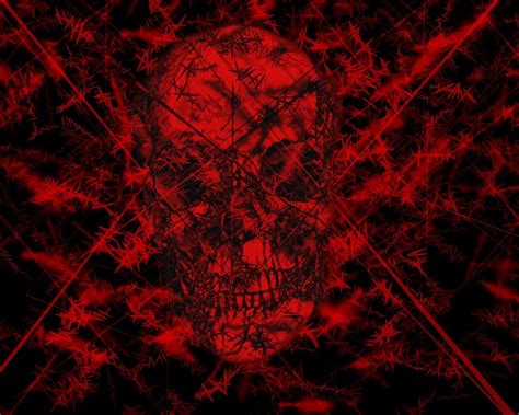 Red And Black Skull Wallpapers Group (72+)