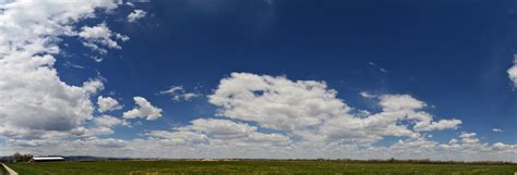 Scattered Stratus Clouds on a Sunny Afternoon, Panoramic, 2013-05-12 ...