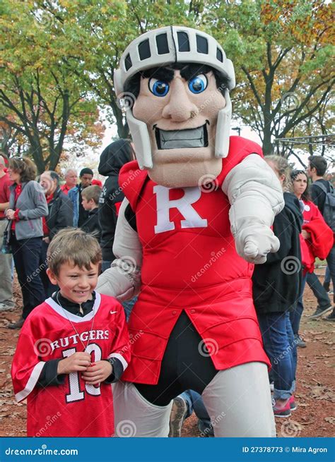 Rutgers Mascot editorial stock photo. Image of scarlet - 27378773