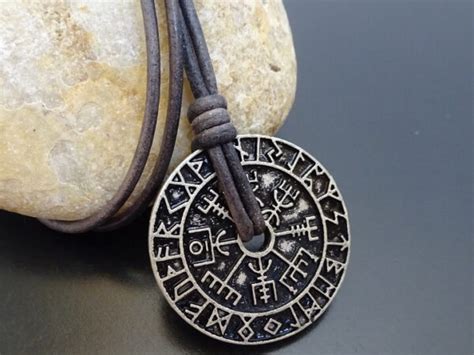 Cool Norse Necklace With Runes - Surflegacy