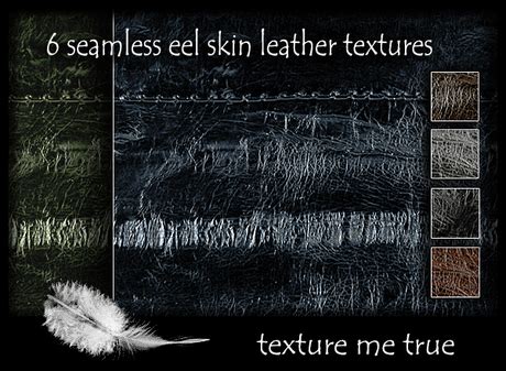 Second Life Marketplace - 6 seamless eel skin leather textures