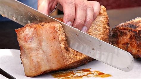 The Best way to make Pork Belly Crispy Skin - YouTube