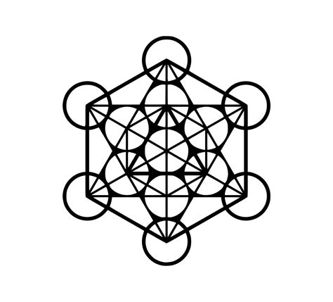 Cube of Metatron Sacred geometry 11754862 Vector Art at Vecteezy