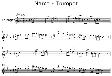Fantastic Narco Trumpet Sheet Music in the year 2023 Don't miss out!