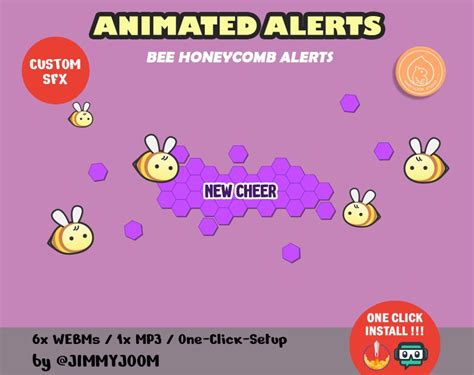 ANIMATED Baby Bee Alerts / Twitch Alerts / Live Streaming Alert Pack ...