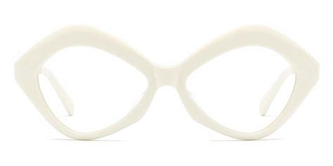 Hadley - Cat-eye White Glasses for Women