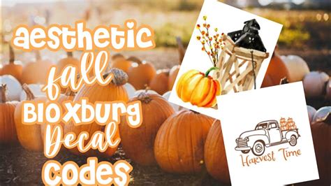 Bloxburg Fall Decal Codes