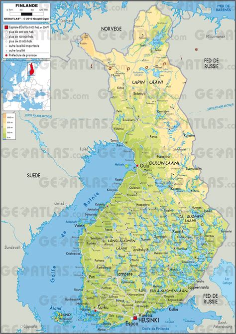 Carte de la Finlande - Plusieurs cartes du pays du nord de l'Europe