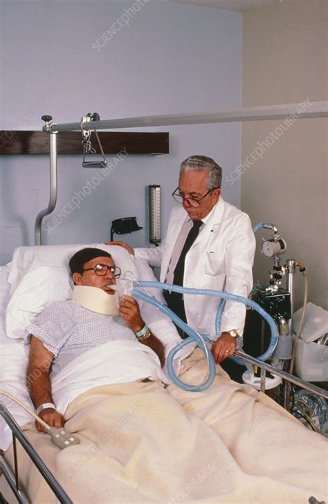 Patient undergoing ventilation - Stock Image - M528/0046 - Science ...