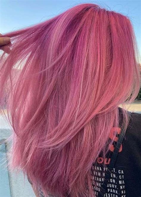 Pastel Pink Hair Color, Dark Pink Hair, Bright Pink Hair, Hair Dye Colors, Hair Color Shades ...