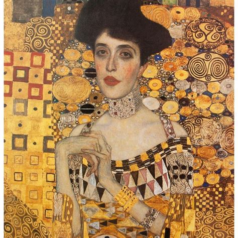 1994 Gustav Klimt "Portrait of Adele Bloch-Bauer" First German Edition Large Poster | Chairish