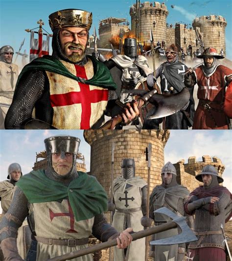 My attempt at the Stronghold Crusader characters : r/MordhauFashion