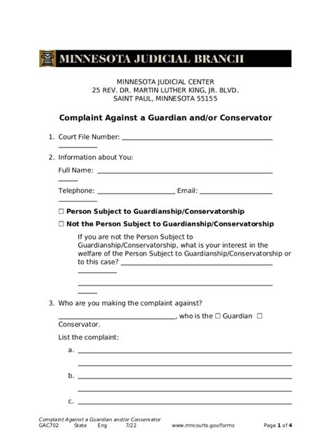 MN Judicial Branch Court s Doc Template | pdfFiller