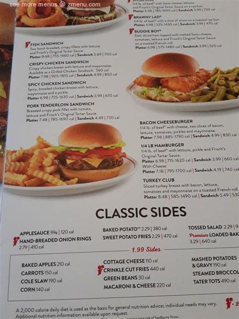 Online Menu of Frisch's Big Boy Restaurant, Wilmington, Ohio, 45177 - Zmenu