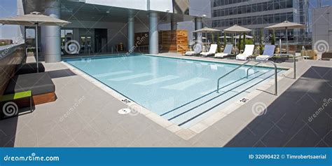 Rooftop Pool stock photo. Image of clear, deco, rooftop - 32090422