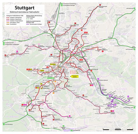 Stuttgart Tourist Map