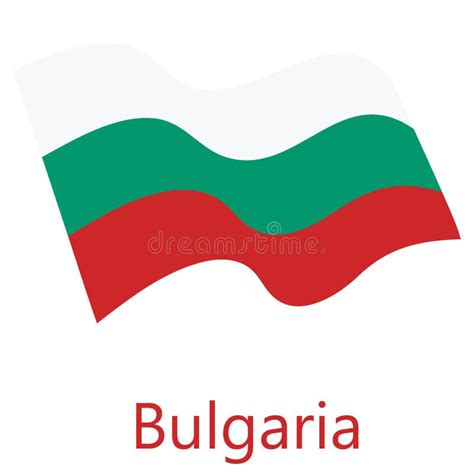 Bulgaria flag vector stock illustration. Illustration of cartography ...