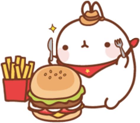 Clip Art Food Japanese Cuisine Kawaii Hamburger - Junk Food Cute Kawaii Food - Png Download ...