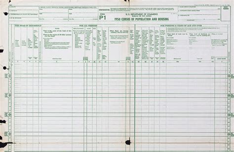 Printable Blank 1950 Census Form - Blank Printable