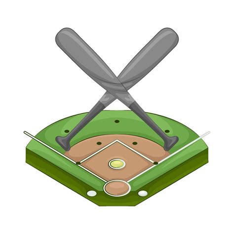 Illustration of baseball field 42892147 Vector Art at Vecteezy