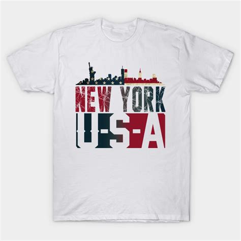 New York city Skyline - New York City - T-Shirt | TeePublic