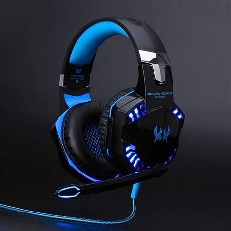 3.5mm Gaming MIC LED Light Headset CellPhone Headphone For PS4 Xbox One ...