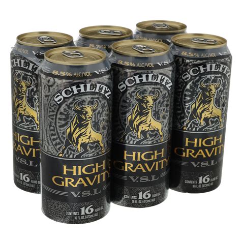 Schlitz High Gravity Beer 6 PK Cans - Shop Malt beverages & coolers at H-E-B