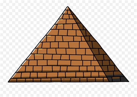 Triangular Clipart Pyramid Triangular - Pyramid Png Clipart Emoji ...