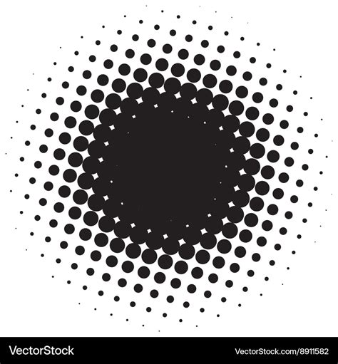 Abstract halftone circle Royalty Free Vector Image