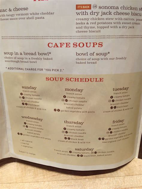 Panera soup schedule. | Creamy chicken stew, Stuffed pasta shells, Creamy chicken