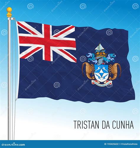 Tristan Da Cunha British Territory, Official Flag and Seal Stock Vector ...