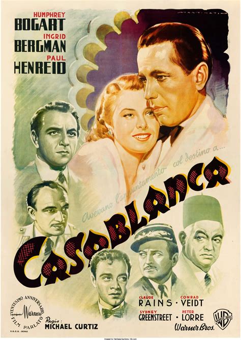 $478,000 Casablanca Movie Poster Sets World Record At HeritageAntiques ...