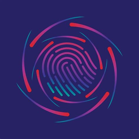 Premium Vector | Fingerprint logo vector illustration