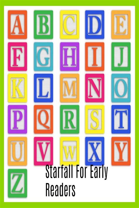 Starfall For Early Readers | Adventures For Family Living | Block ...