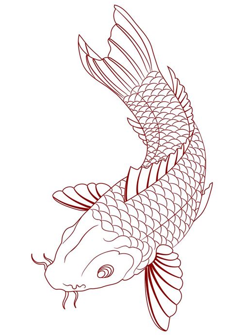 19 best Japanese Koi Fish Tattoo Stencils images on Pinterest | Fish ...