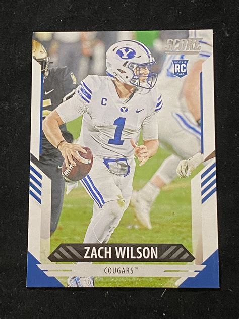 Lot - 2021 Score RC Zach Wilson Rookie