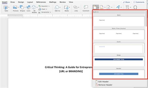 How to Add Headers, Footers, and Page Numbers in Microsoft Word