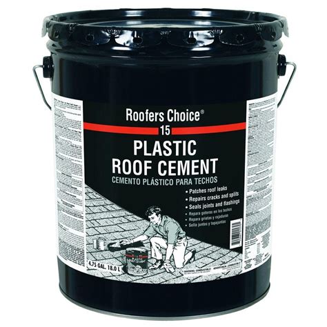 Roofers Choice Roofers Choice 15 Plastic Roof Cement 4.75 gal. RC015470 - The Home Depot