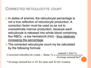 Reticulocyte count | PPT