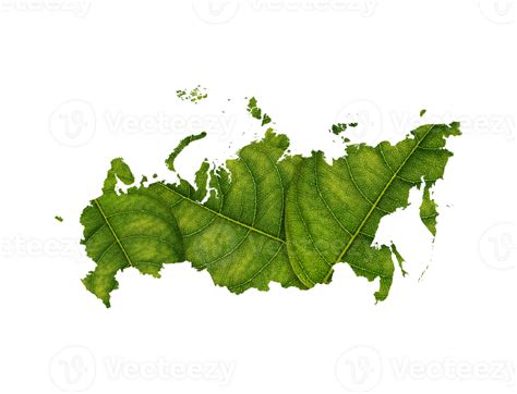 Russia map made of green leaves ecology concept 27244133 PNG