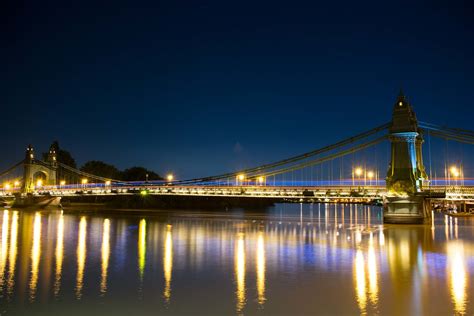 Hammersmith Bridge-London at night - a photo on Flickriver