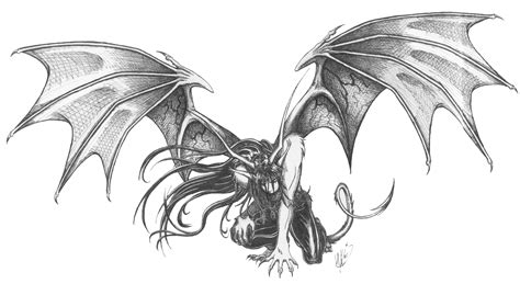 Demon Wings Drawing at PaintingValley.com | Explore collection of Demon ...