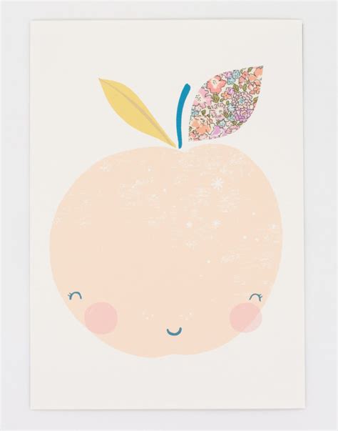 Peach Nursery Art - made with Liberty fabrics – The Charming Press