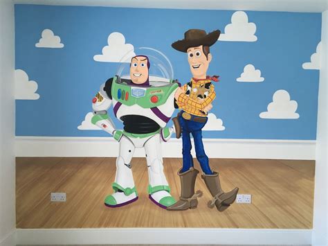 Buzz and woody / Toy Story wall mural | Kids room murals, Kids wall ...