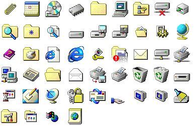 Windows 95 icons | Microsoft icons, Windows 95, Computer icon