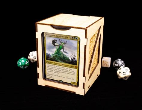 Commander EDH 100 Card Deck Box With Commander View Window - Etsy