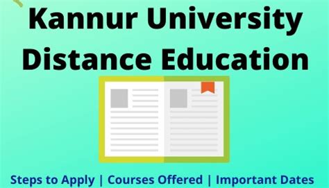 Kannur University Distance Education Admission 2024 | Eligibility, Dates, Courses & Fees - A ...