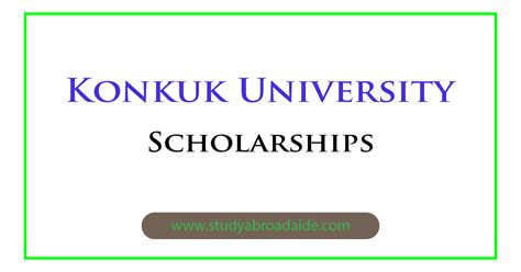 Konkuk University Scholarships for International Students - Study ...